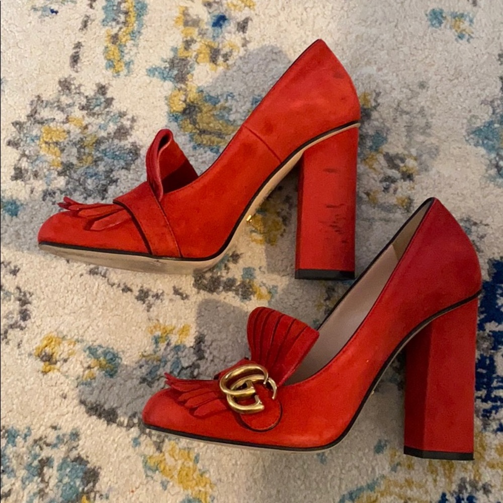🔥SALE🔥Gucci Marmont Heels - Picture 2 of 8